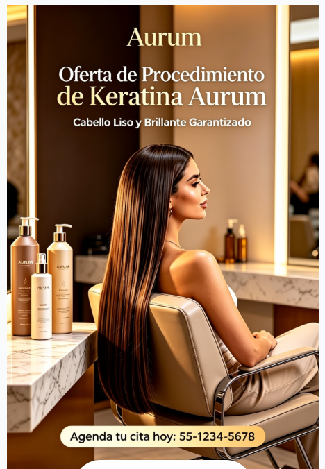 Keratina Completa Aurum + Kit de Mantenimiento